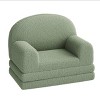 Kids Sofa Chair, 2-in-1 Convertible Toddler Couch Lounge, Comfy Fold Out Teddy Fleece Fabric Children's Sofa Bed - 2 of 4