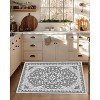 Washable Area Rug for Living Room, Bedroom, Dining, Vintage, Non-Slip, Stain-Resistant - 3 of 4