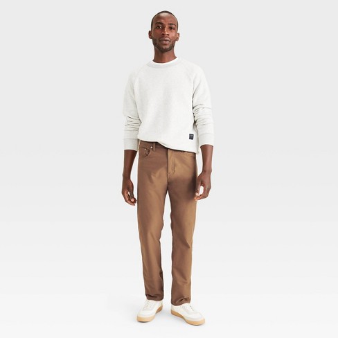 Dockers Men's Straight-fit Comfort Knit Jean-cut Pants - Brown