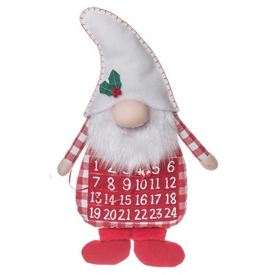 Transpac Polyester 27 In. Multicolored Christmas Gingham Gnome ...