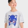 Boys' Sonic Americana Short Sleeve Graphic T-Shirt - Gray - 2 of 4