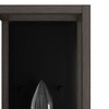 Hunter Fans 6" Squire Manor Wall Light Matte Black Finish Elegant Lantern Design for Indoor Damp Rated Spaces - 2 of 4