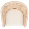 Sistine Arm Chair WithCushion - SEA4020A - Natural/White Washed - Safavieh - 4 of 4