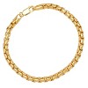 Steeltime unisex sterling silver box link chain bracelet. Color Options: Silver, Gold - 2 of 3