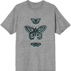 Celestial Tropics Butterflies Adult Crew Neck Short Sleeve Tee - 1 of 2