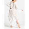 ELOQUII Women's Plus Size Lace Keyhole Maxi Dress - 3 of 4