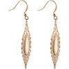 Pavilion Gift Company - Rose Gold Lace Leaf - Mother of Pearl Earrings - Earrings - 3 of 4