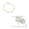 Adornia Tarnish Resistant 18k Gold Plated Heart Station Bracelet - 4 of 4