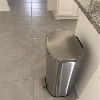 12L Round Step Trash Can Silver - Brightroom™