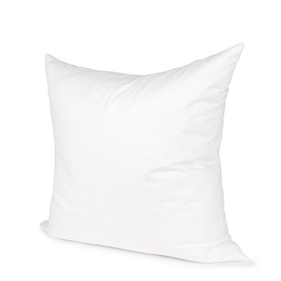 HomeRoots 22" White Cotton Down Blend Throw Pillow Insert