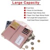 FATMOON Vintage Women’s Bifold Wallet Clutch with Kiss-Lock & Zip Coin Pocket - Slim PU Leather Purse for Daily Use - 4 of 4