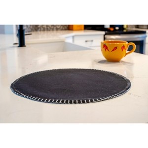 Lintex Linens 15" Round Placemat Elegant Stylish Oliver 100% Cotton  Set of 4 - 1 of 3