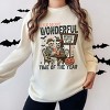 Halloween Wonderful Time of the Year Skeletons - Garment Dyed Long Sleeve - 2 of 2