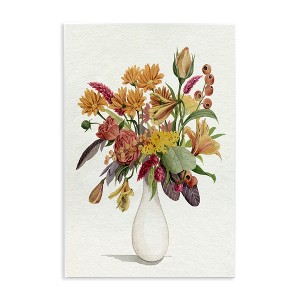 Stupell Industries Traditional Country Flower Bouquet Autummal Arrangement, 13" x 19" - 1 of 4