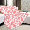 Lomsoe Pink Print Blanket Soft Flannel Blanket, Cozy Blanket and Throw for Adults Kids Boys Teens Warm Throw All-Season for Couch Sofa Bed - 3 of 4