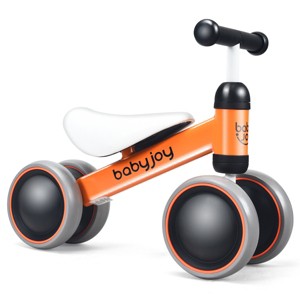 Infans 4 Wheels Baby Balance Bike Children Walker No-Pedal Toddler Toys Rides Orange - 1 of 4