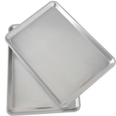 Nordicware Natural Aluminum Commercial Baker's Half Sheet (2 Pack), Silver