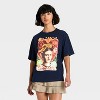 Latino Heritage Month Adult Graphic Frida Kahlo Short Sleeve T-Shirt - Navy Blue - 2 of 3