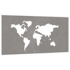 vidaXL Patio Wall Decoration 41.3"x21.7" Corten Steel World Map Design - 3 of 4
