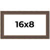 PosterPalooza | Panoramic Elegant Brown Picture Frame - UV Acrylic, Foam Board Backing, Hanging Hardware - 2 of 4