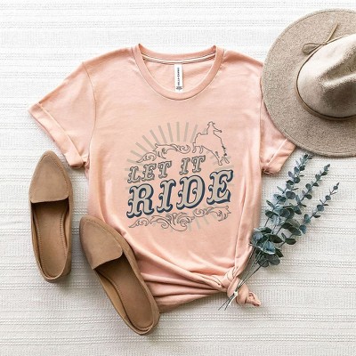 Simply Sage Market Women's Let It Ride Rodeo Short Sleeve Graphic Tee