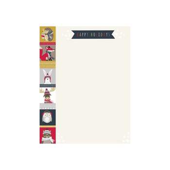 Great Papers! Christmas Scroll Letterhead, 80 Count, Multicolor
