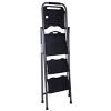 Costway New HD 3 Step Ladder Platform Folding Stool 330 LBS Capacity Space Saving w/Tray - 3 of 4