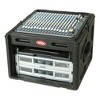 SKB Roto Rack/Mixer Console, 10U Slanted Rackmount on top, 6U Rackmount in Front with Steel Threaded Rails, Hard Lid and Doors and Side Access Ports - 2 of 4