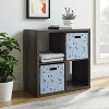 HomeStock  Galli 4 Cubby Storage Cabinet Espresso - 2 of 4