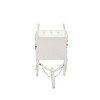 Chery Life 11.5"x4"x7" White Metal Decorative Disressed Wheelbarrow Planter, Tabletop Decor - 3 of 4