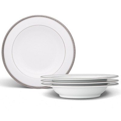 Noritake Charlotta Platinum Set of 4 Pasta Bowls
