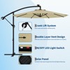 10ft Offset Patio Umbrella, Cantilever Umbrella with Easy Lift & Tilt Adjustment, 8 Ribs Sun umbrella UV Protection for Backyard, Pool, Garden - 2 of 4