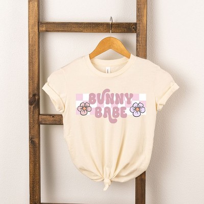 The Juniper Shop Bunny Babe Flowers Toddler Short Sleeve Tee