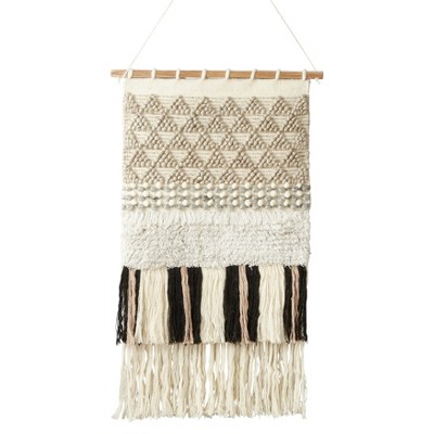 Saro Lifestyle Textured Woven Wall Hanging, 20"x36", Natural