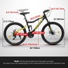 26" Steel Mountain Bike, 21-Speed, Disc Brakes, Anti-Slip Tires, Easy Assembly - 2 of 4