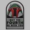 Men's Star Wars: A New Hope Boba Fett Face May the Fourth Be With You T-Shirt - 2 of 3