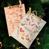 24 Pack Advent Calendar Bags Kit with Numbers Stickers - Santa Snowman Pattern Paper Gift Bags for Christmas Countdown Tree Decoration - 3 of 4