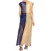 LA LEELA Women's Open Front Summer Vacation Beachwear Long Bathing Suit Duster Beach Casual Holiday Swim Suit Swimwear Coverups M-L Blue, Solid - 3 of 4