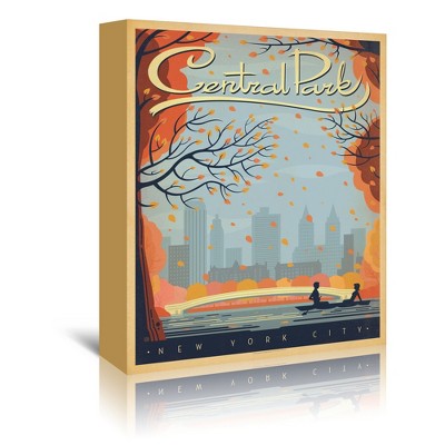 New York City Central Park Autumn by Anderson Design Group Wrapped Canvas - Americanflat - 5" x 7"