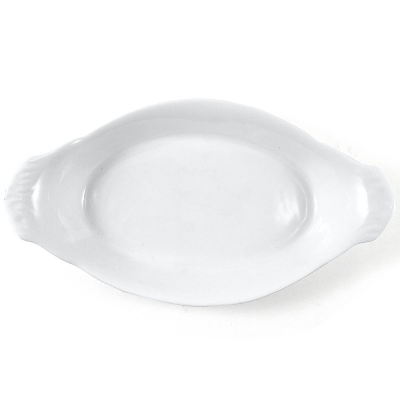 Omniware White Porcelain Au Gratin Dish, 10 Inch, 1 of 2