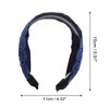 Unique Bargains Women's Elegant Lace Headband 5.91"x4.33" Blue 1 Pc - 4 of 4