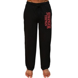 Stranger Things Men's Tv Show Logo Adult Loungewear Pajama Pants - 1 of 3