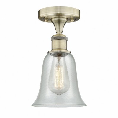 Hanover - 1 Light Semi-Flush Mount In Industrial Style-11.75 Inches Tall and 6.25 Inches Wide