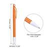 Unique Bargains Plastic Medium Point Smooth Writing Black Ink Rotary Ballpoint Pens 14 Pcs - 2 of 4