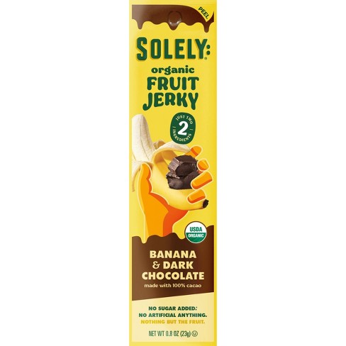 Solely Organic Banana with Dark Chocolate Fruit Jerky - 0.8oz