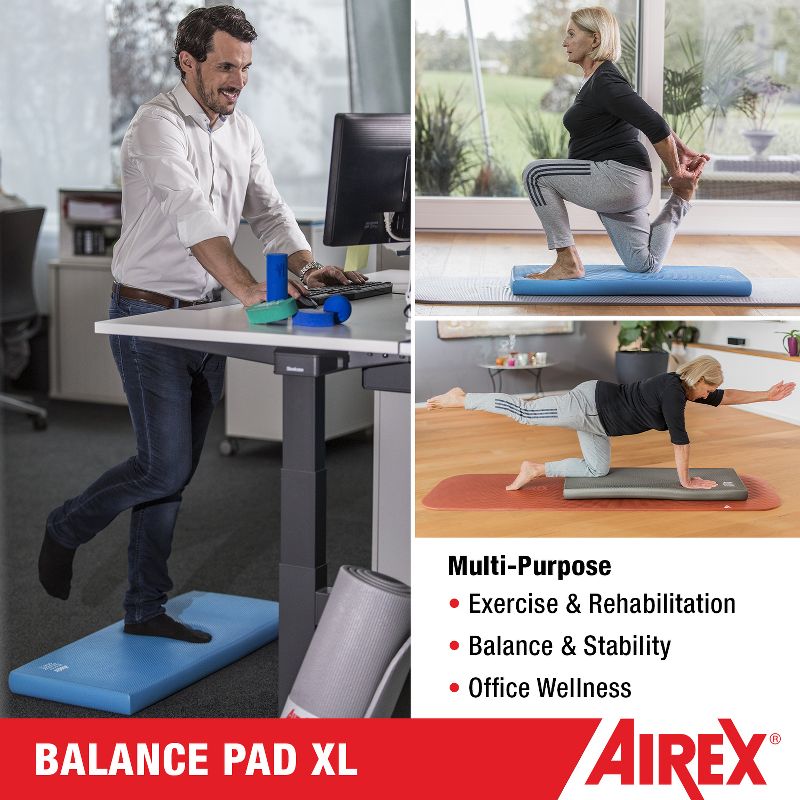 AIREX Balance Pad – Stability Trainer for Balance, Stretching, Physical Therapy, Mobility, and Core Non-Slip Closed Cell Foam Premium Balance Pad, 4 of 8