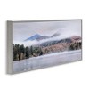 Stupell Industries Looming Fog Mountain Peak Reflective Lake Photography Framed Giclee Art - 2 of 4