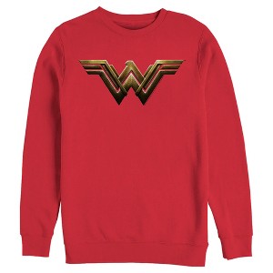 Men's Zack Snyder Justice League Wonder Woman Logo Sweatshirt - 1 of 4