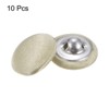 Unique Bargains Blouses Sweater Round Aluminum Cotton Fabric Cloth Covered Buttons 10 Pcs - 3 of 4