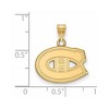 Black Bow Jewelry 10k Yellow Gold Montreal Canadiens NHL Small Pendant - 2 of 3